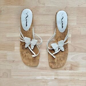 White Y2K Butterfly Kitten Heel